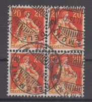 Timbres 108 bloc de 4 oblitéré (300.--)