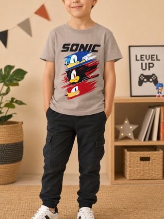 T-SHIRT SONIC ENFANT 7-8 ANS