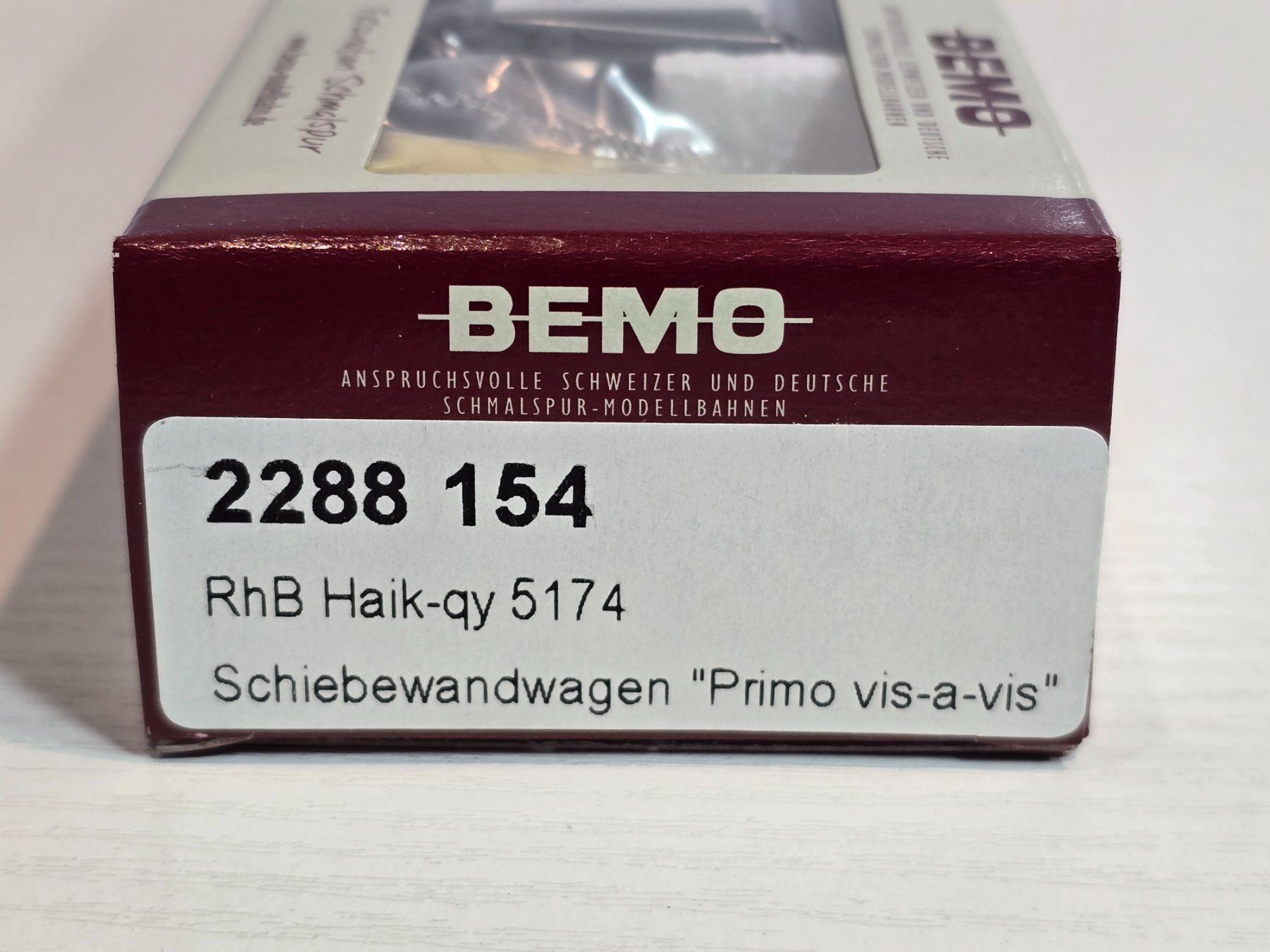 Bemo Modelleisenbahnen: Bemo, 2288154, RhB, Schiebewandwagen, primo visavis, Neu – Neu und originalverpackt aus Kloten von Nicola2 1