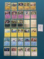 Pokemon Sammelkarten, Set mit 30 Stk. von 2019, EN + DE