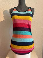 Damen Tank Top Bunt Gestreift Ärmelloses Shirt Gr S Bunt