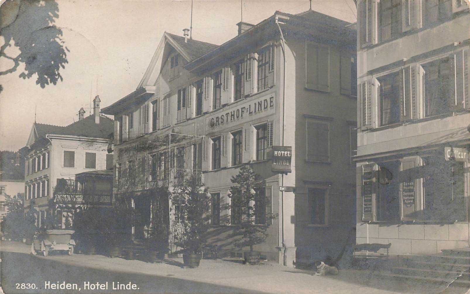 Cartoline postali: Heiden AR Hotel Linde – Usato da Biasca venduto da Blenio71