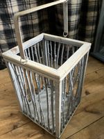 Rustikale Laterne aus Holz, Deko für jede Jahreszeit