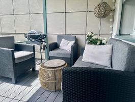 Gartenlounge Set Polyrattan 4-teilig