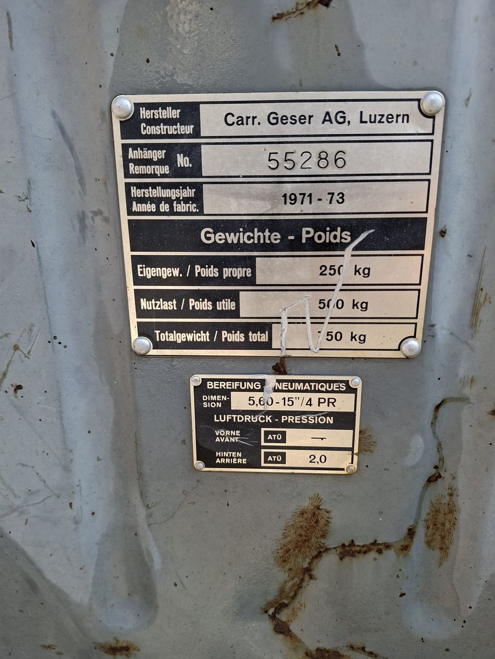 Rimorchi: Anhänger – Usato da Ruswil venduto da Bellefleur74 3