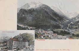 Pontresina -Litho-Hotel Schweizerhof-1906 -Graubünden