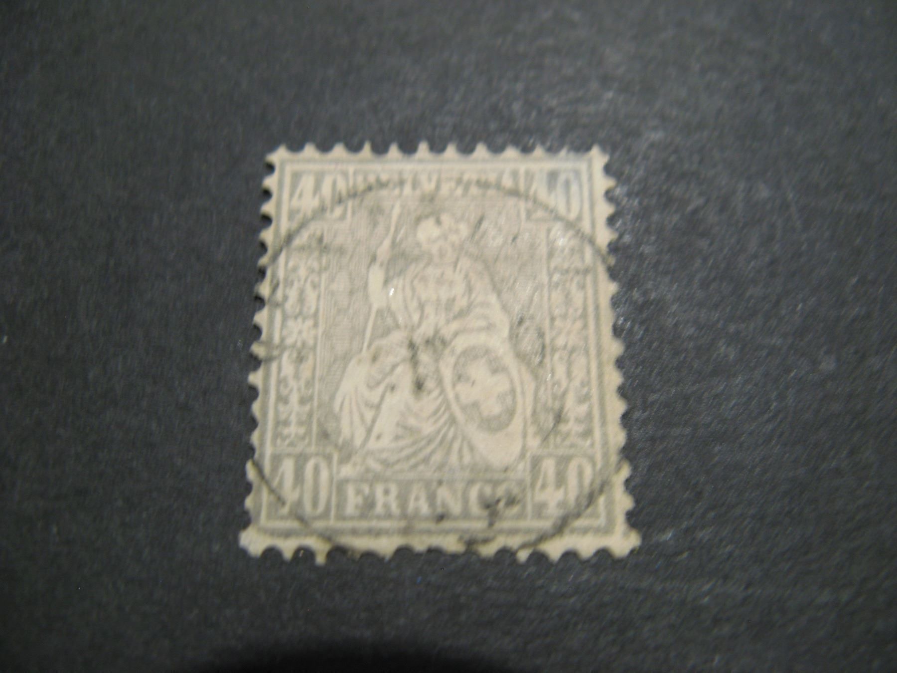 Alle Briefmarken: Sitzende Helvetia 42, gestempelt – Gebraucht aus Frauenfeld von Interessent1