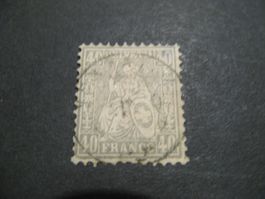 Sitzende Helvetia 42, gestempelt