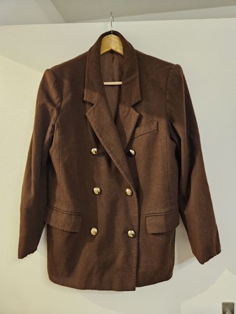 Blazer Braun MaxMara Schnurwolle