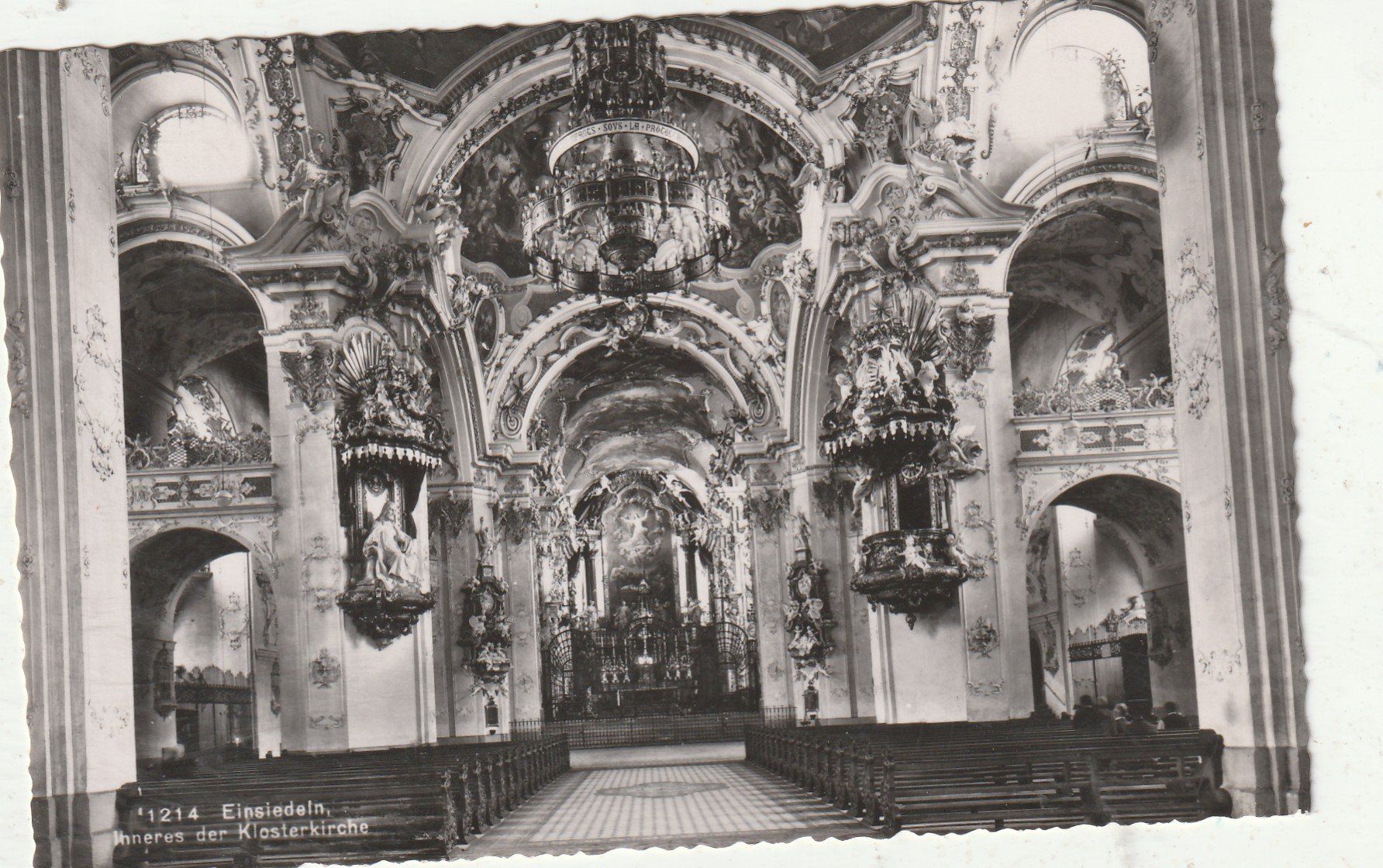 Cartes postales: Kloster Einsiedeln innenansicht – D'occasion à Lumbrein par made02