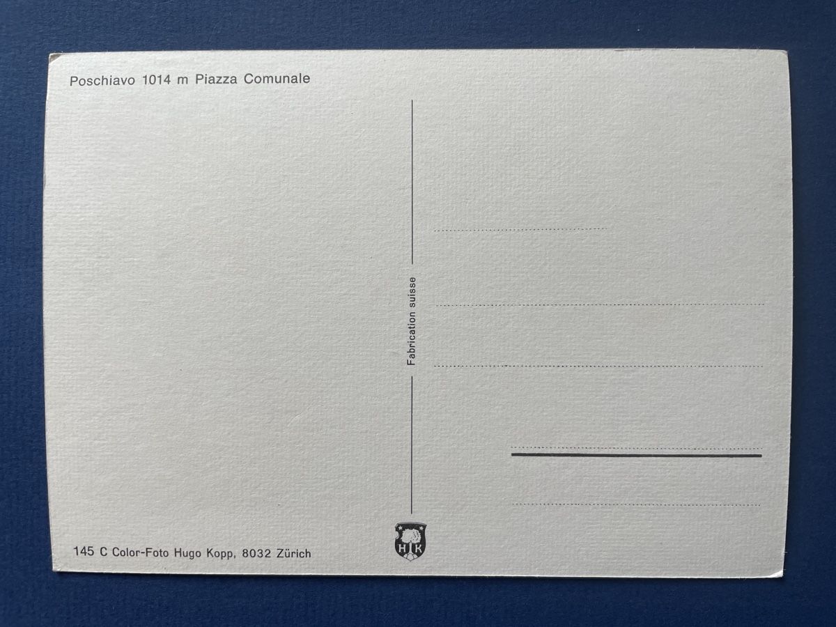 Cartoline postali: Alte Ansichtskarte Poschiavo GR, Piazza Comunale, Top! – Usato da Neuhausen am Rheinfall venduto da Arielle55 1