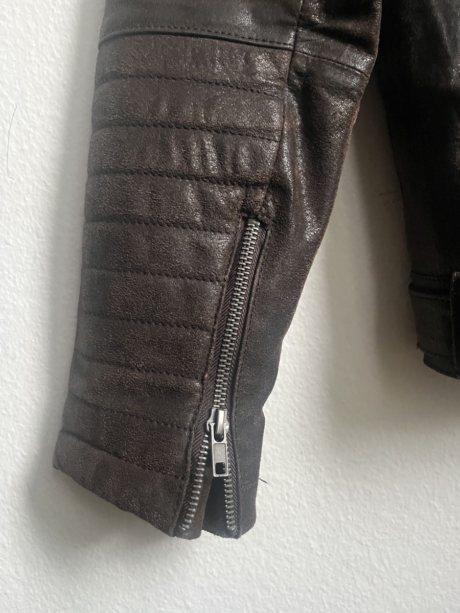 Giacche: Coole braune Lederjacke von Desires – Usato da Zürich venduto da sheijla 4