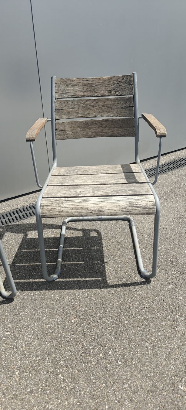 Sedie: 4 Teakholz Gartenstühle – Usato da Thalwil venduto da Tindra01 1