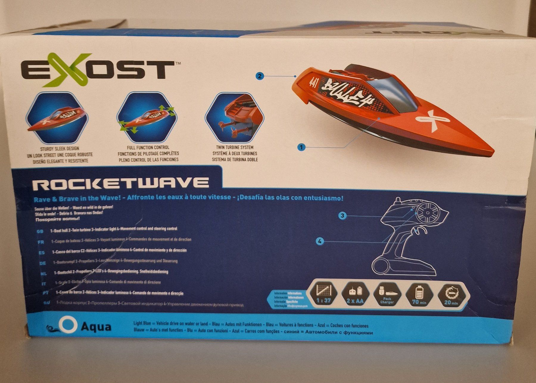Modellismo RC: Exost Rocketwave, ferngesteuertes Boot Neu – Nuovo e nell'imballaggio originale da Oberuzwil venduto da aseinkaufswelt 1