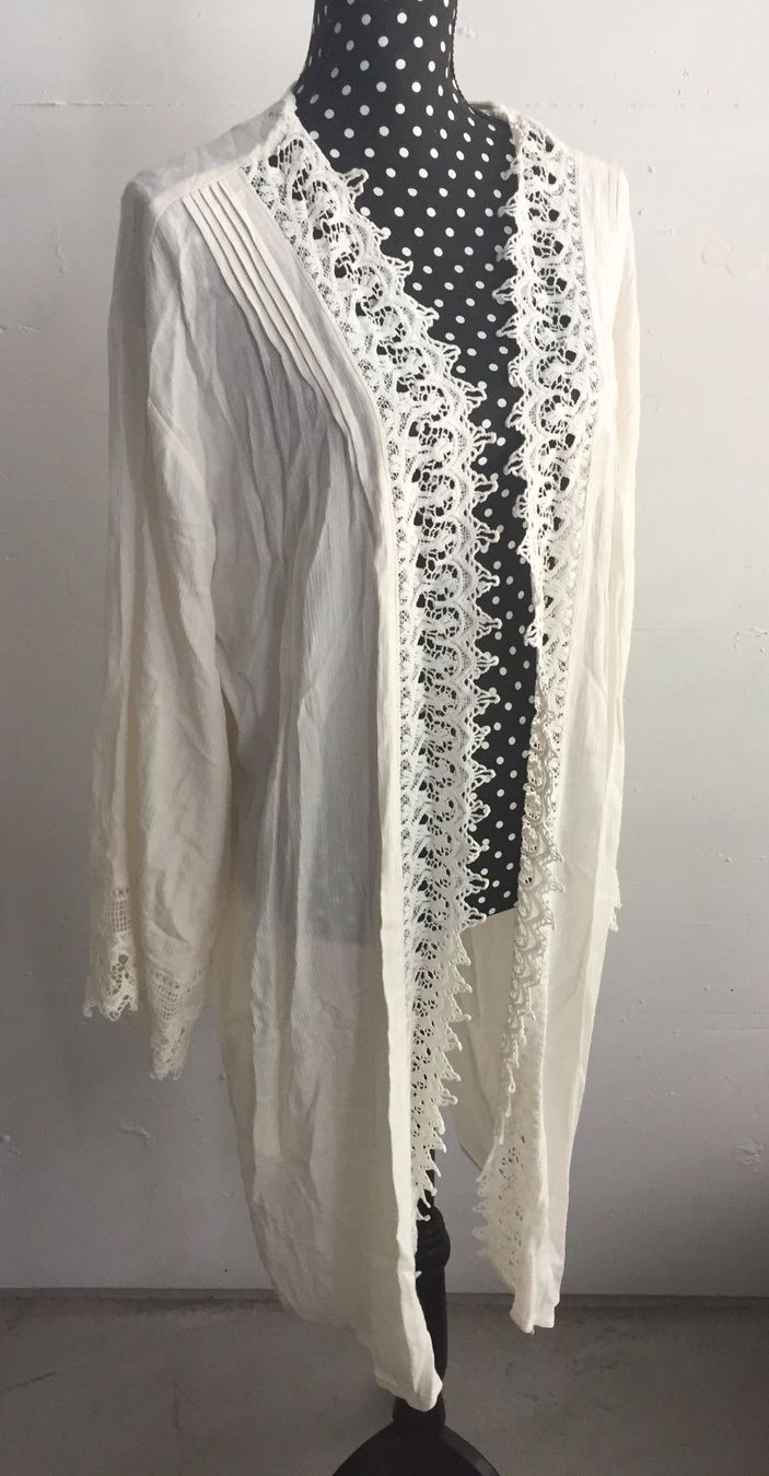 Arte internazionale: Neuer Kimono mit Spitze – Nuovo (secondo la descrizione) da Zürich venduto da Eves.vintage.element