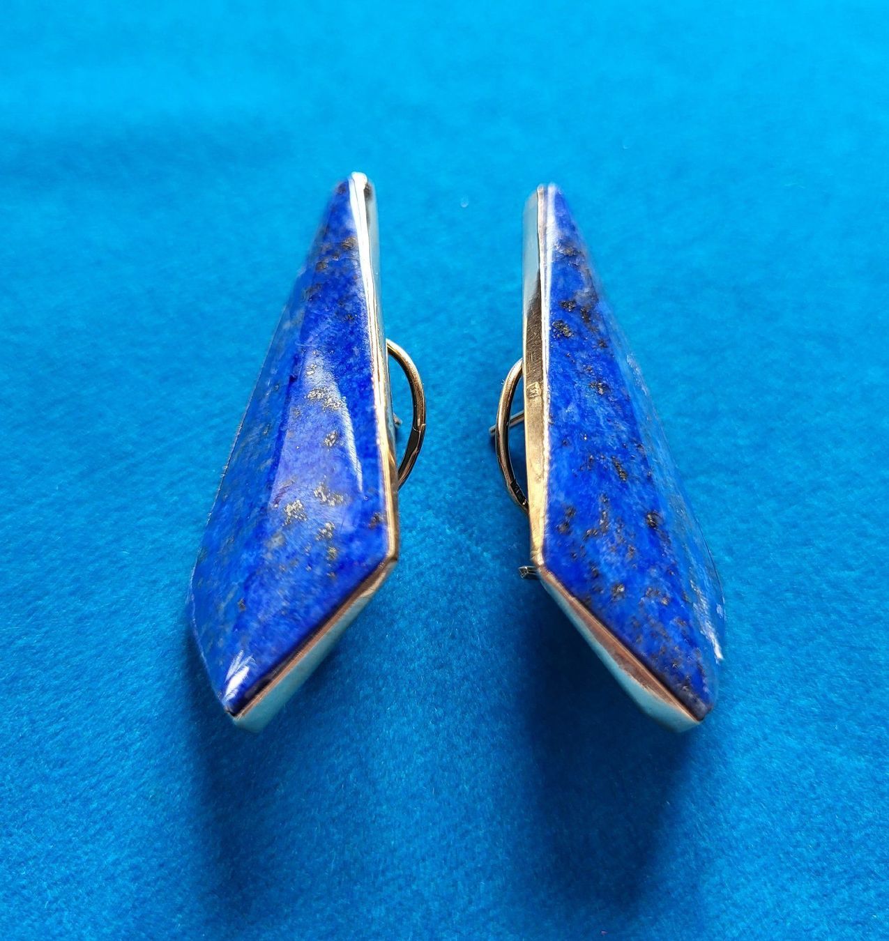 Orecchini pendenti & Orecchini a lobo: 18 Karat Gold 750 Ohrstecker Mit Lapislazuli – Usato da Wald ZH venduto da Aniade 7
