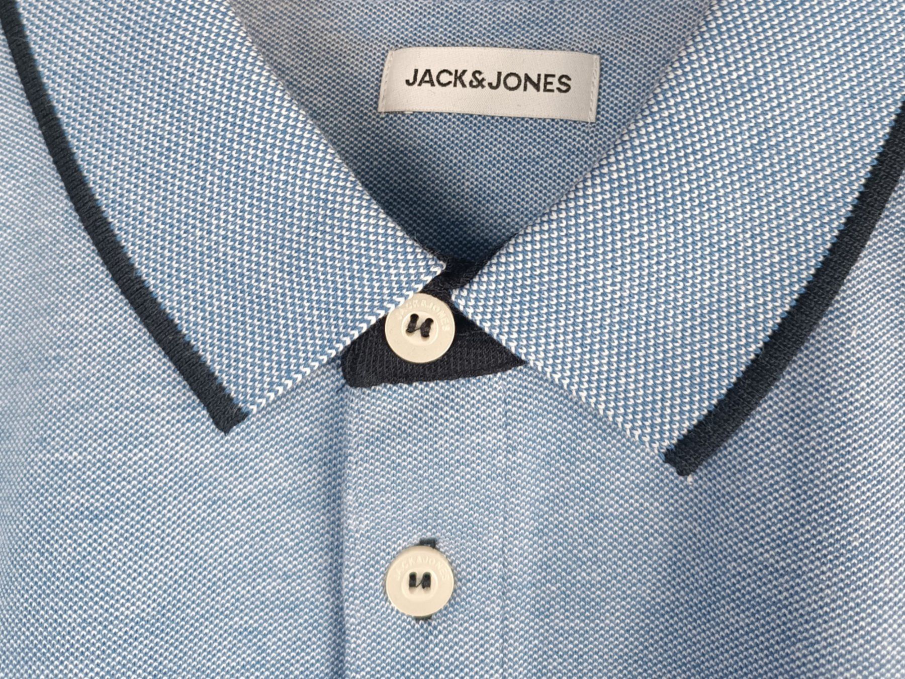 Jack & Jones Magliette Polo: JACK&JONES Polohemd Blau/Weiss 2 Stk. – Nuovo (secondo la descrizione) da Suhr venduto da Restwert_Suhr 7