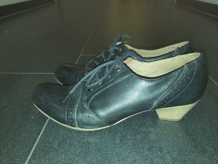 Von Roberto Santi schwarze Oxford Schuhe, Grösse 37