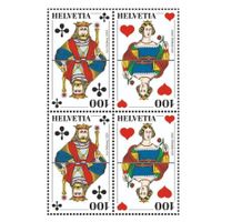 Jass Briefmarken *** (D / neu) ♥ ♦ ♣ ♠