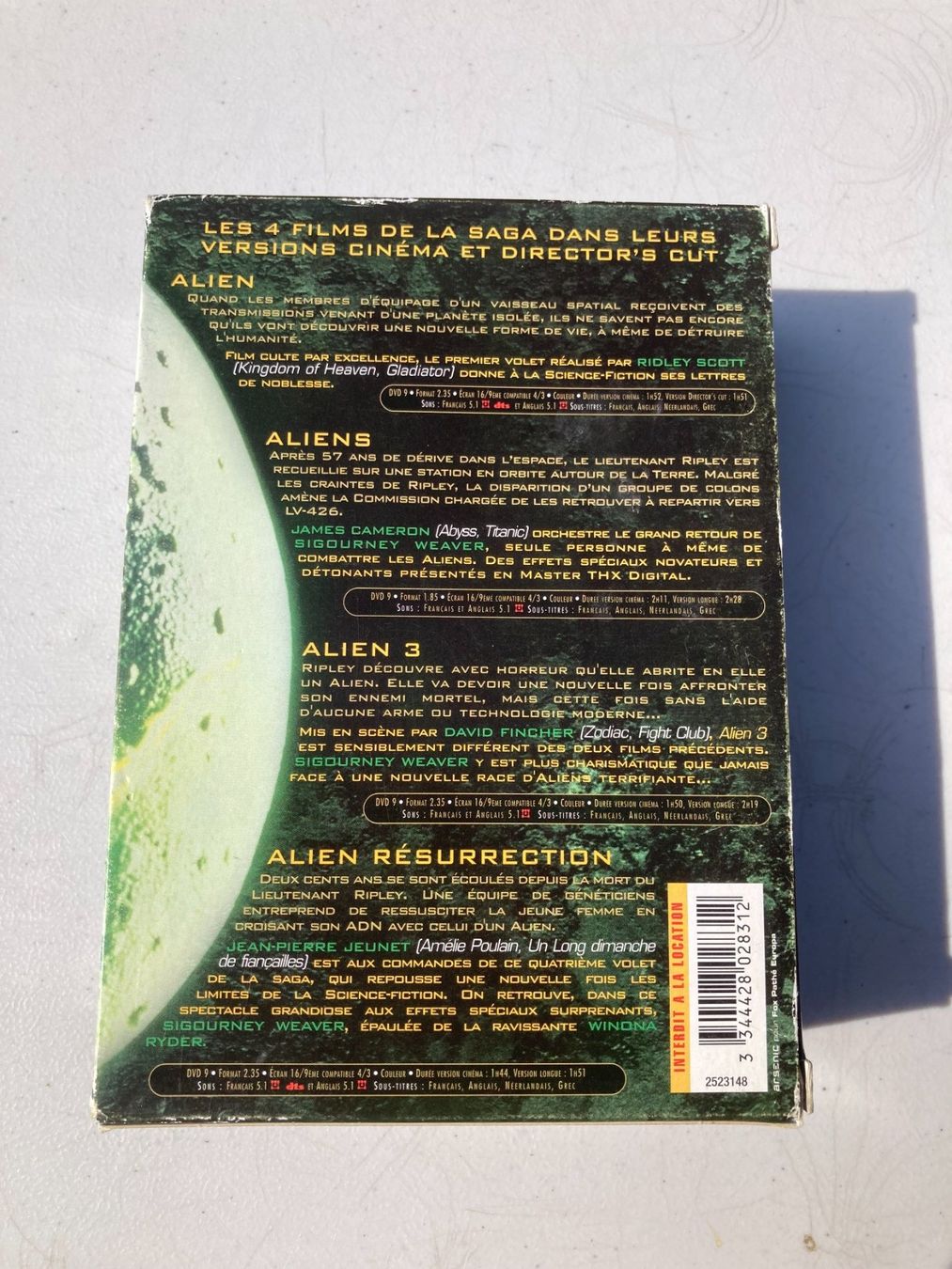 Tous les DVDs: Coffret DVD - Alien - Quadrilogy – D'occasion à Bassecourt par CALUMET-X 1