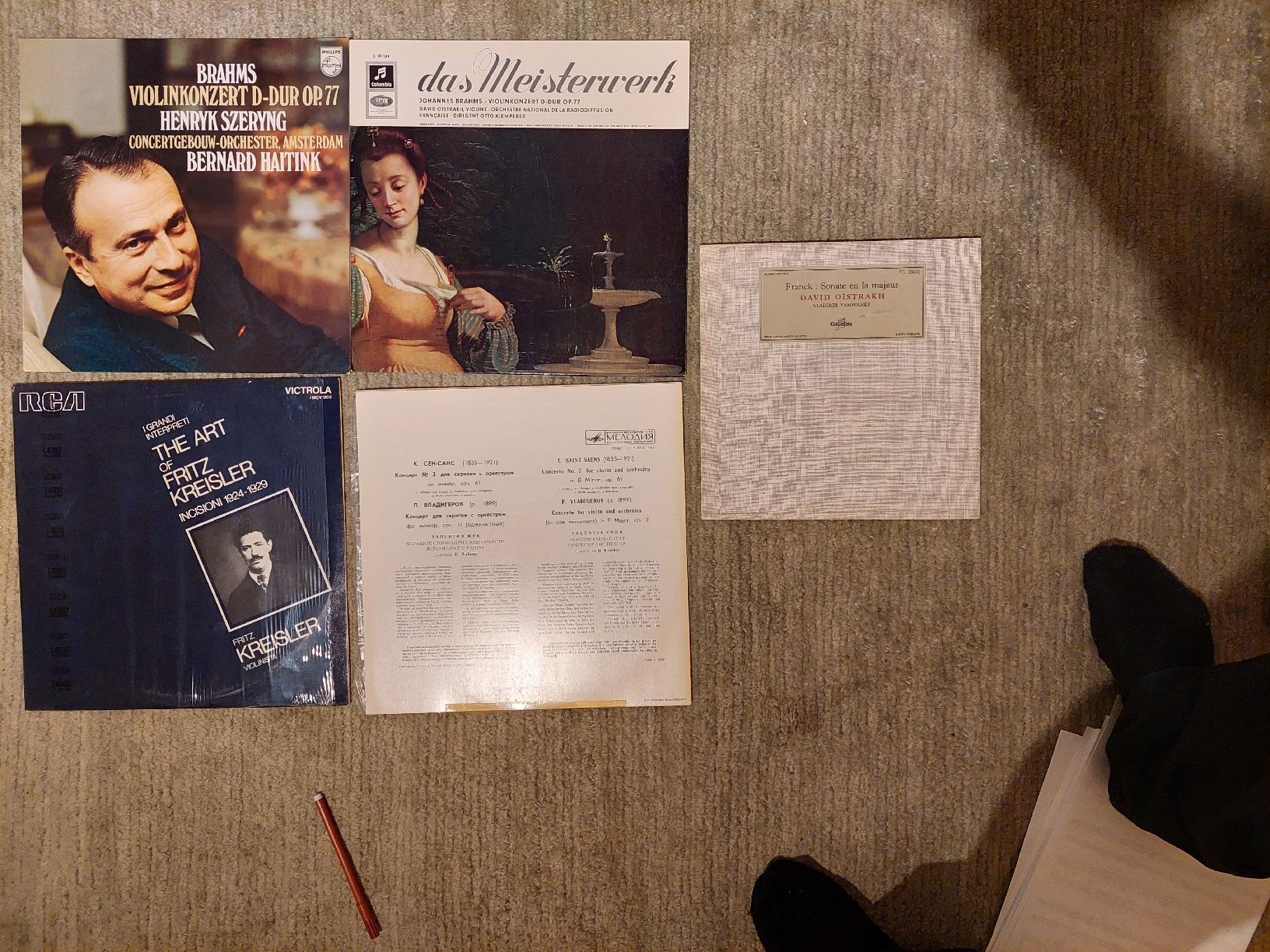 Dischi in vinile: 5 LPs mit romantischen Violinwerken. – Usato da Zürich venduto da Cortin