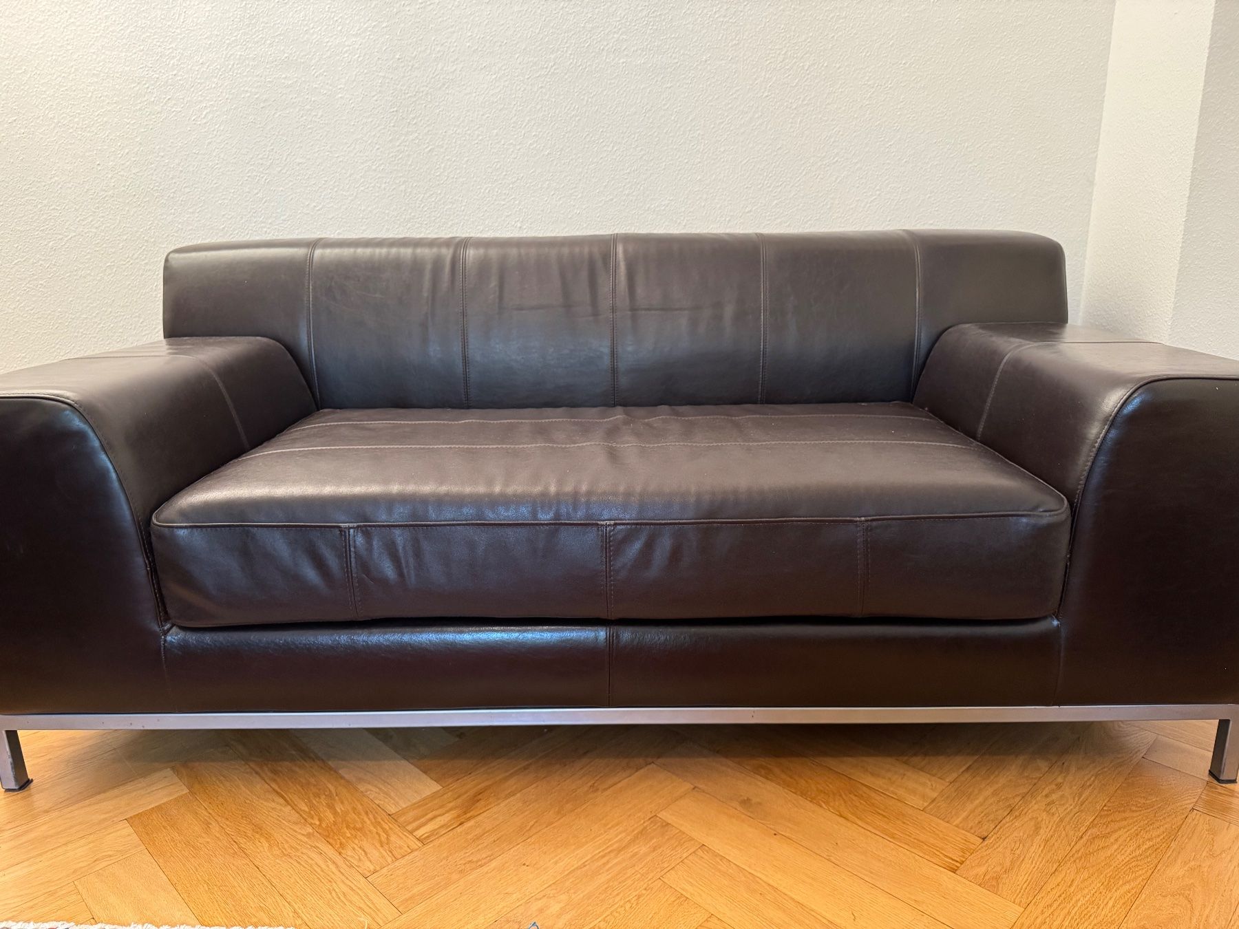Ikea Sofas: Kramfors 2-er Sofa dunkelbraun – Gebraucht aus Basel von Franziska63