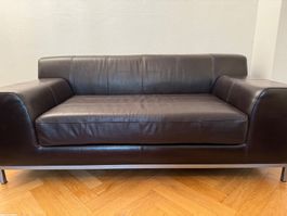 Kramfors 2-er Sofa dunkelbraun
