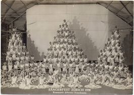 ZÜRICH Sängerfest 1930 - Rosenzeit (lebender Rosenbaum)