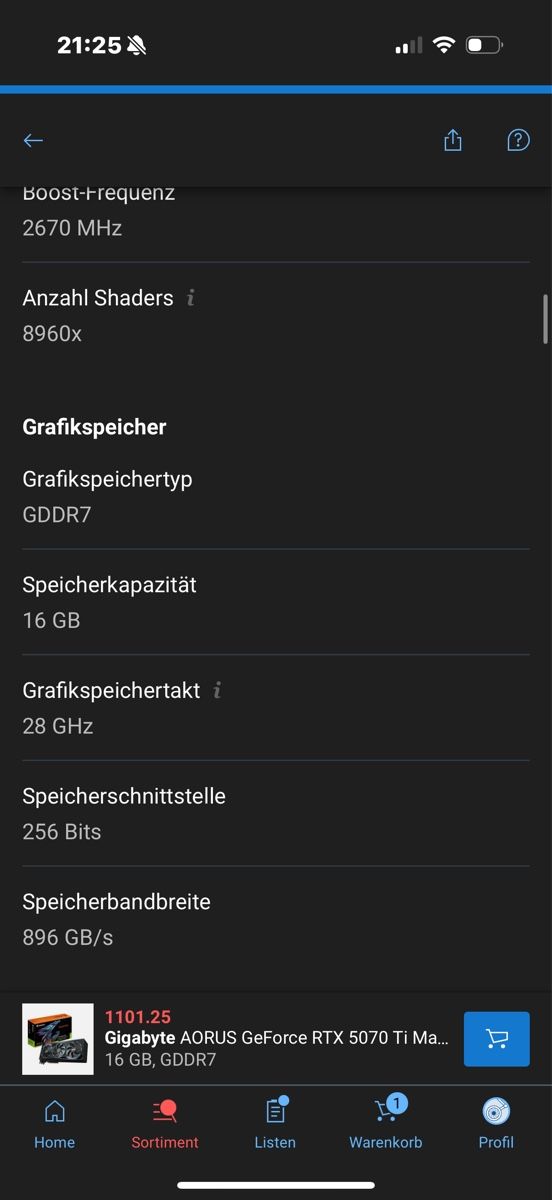 Gigabyte Cartes graphiques: Nvidia Rtx 5070 TI Aorus Master – Neuf (Voir description) à Arnegg par mom_d7sr 4