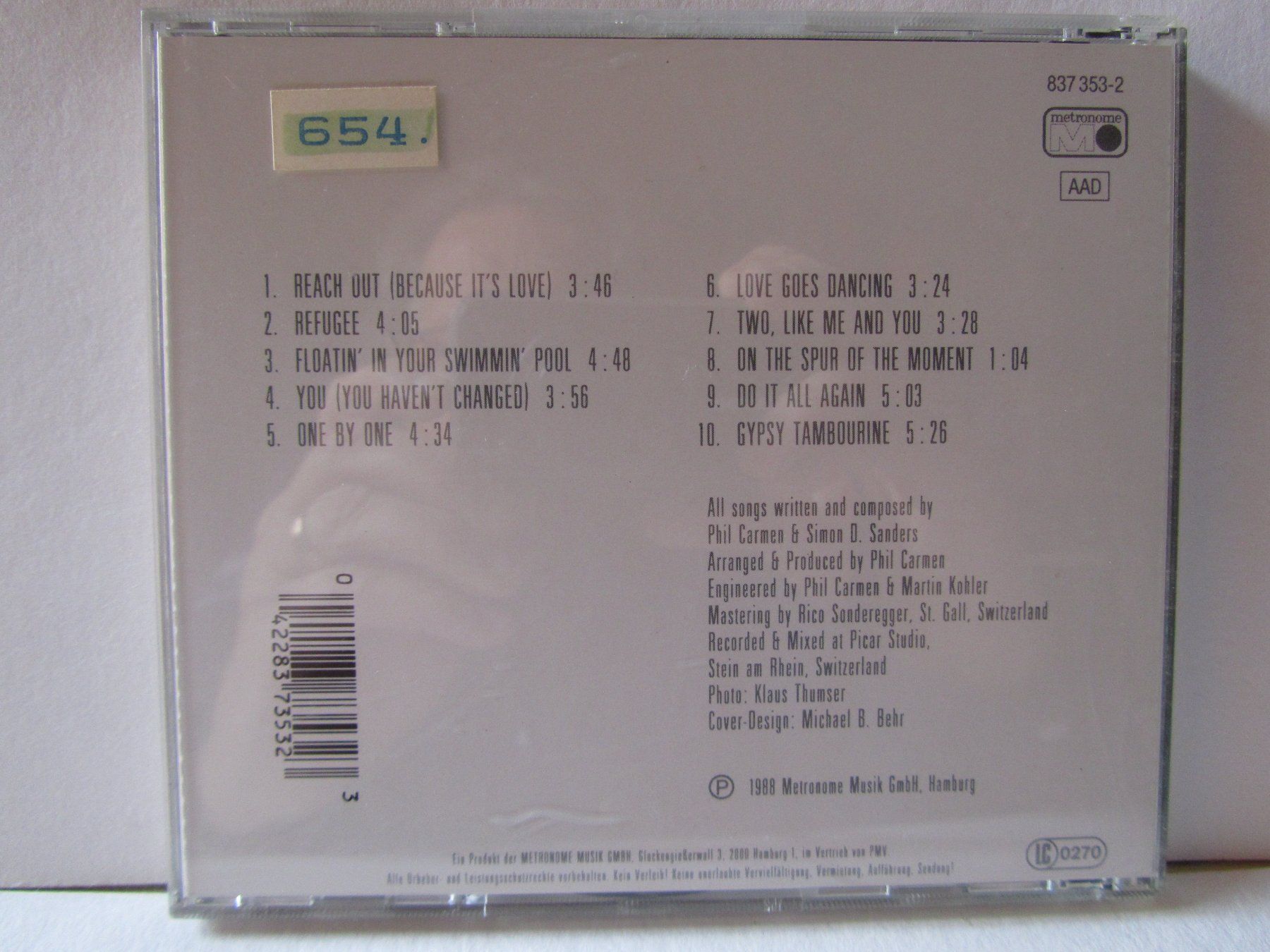 CD: Phil Carmen, CD, changes – Usato da Weiningen ZH venduto da dietsch57 1