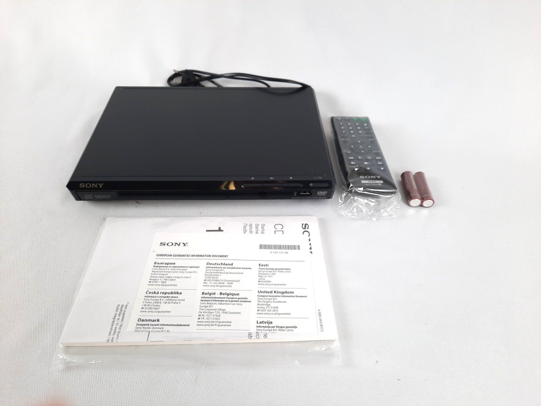 Sony Audio- & Mediensysteme: SONY DVP-SR370 DVD-Player mit USB-Anschluss – Neu (gemäss Beschreibung) aus Beinwil am See von Restwert_Beinwil 2