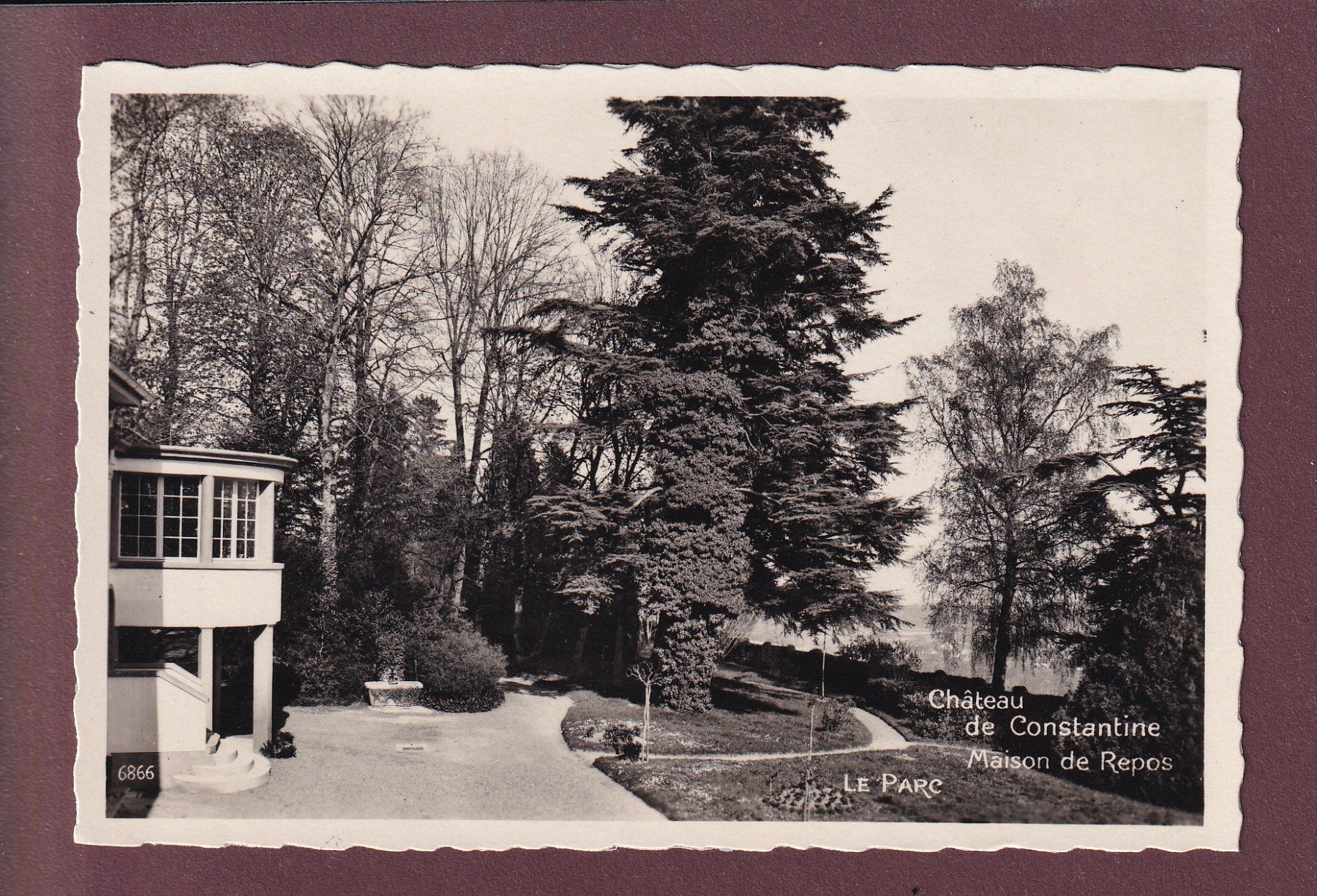 Cartoline postali: Avenches - Château de CONSTANTINE - Maison de Repos - 1936 – Usato da Pully venduto da nicecards
