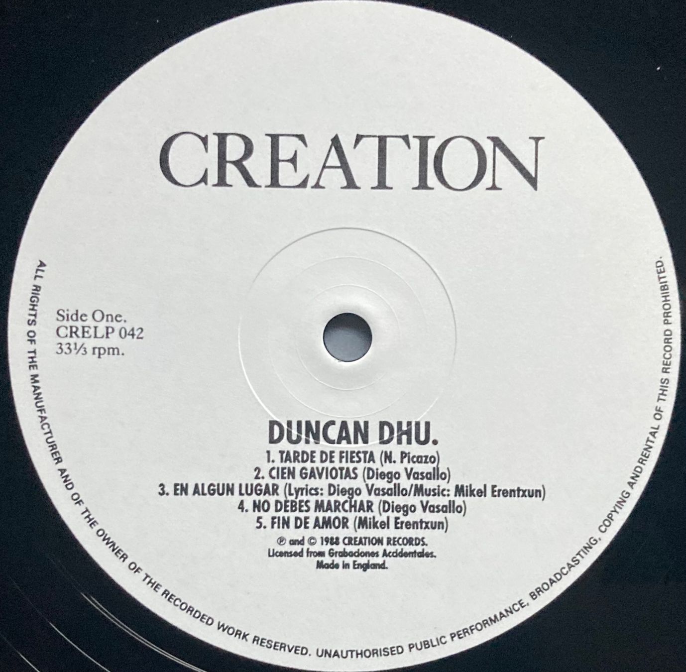 Schallplatten: DUNCAN DHU - DUNCAN DHU – Gebraucht aus Poliez-Pittet von Newtown-Records 2