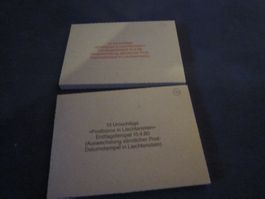 LOT A Letztag und erstag Stempel Lichtenstein