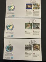 UNO NY Genf Wien 1989 Lot FDC Menschenrechte Artikel 1-6 en