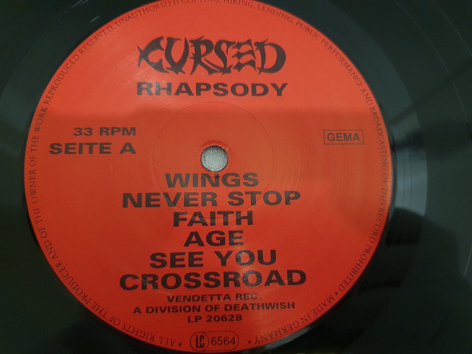 Dischi in vinile: Cursed – Rhapsody – Usato da Uster venduto da Vinyl-Leidenschaft 5
