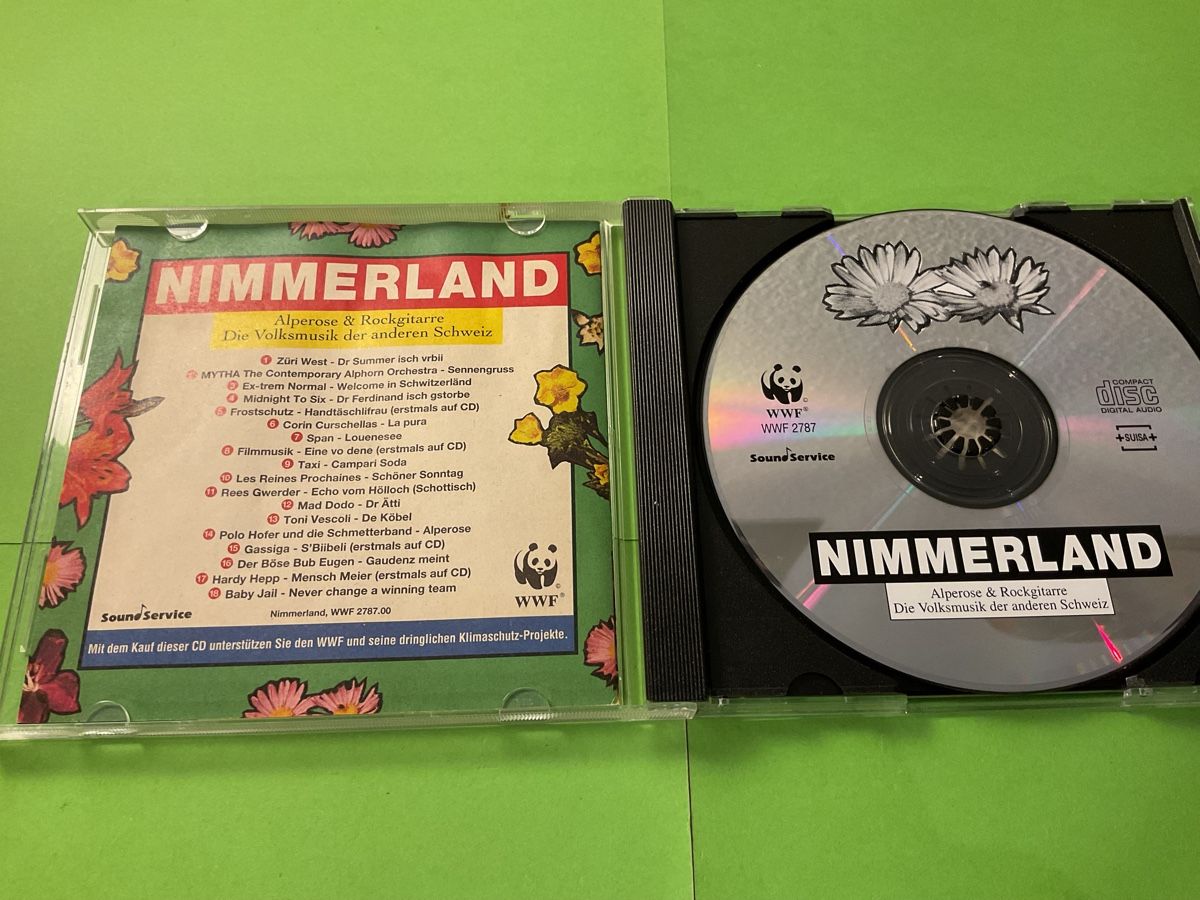 CD: Nimmerland CD - Alperose & Rockgitarre - Schweiz Folklore – Usato da Steinach venduto da Quarkie 1