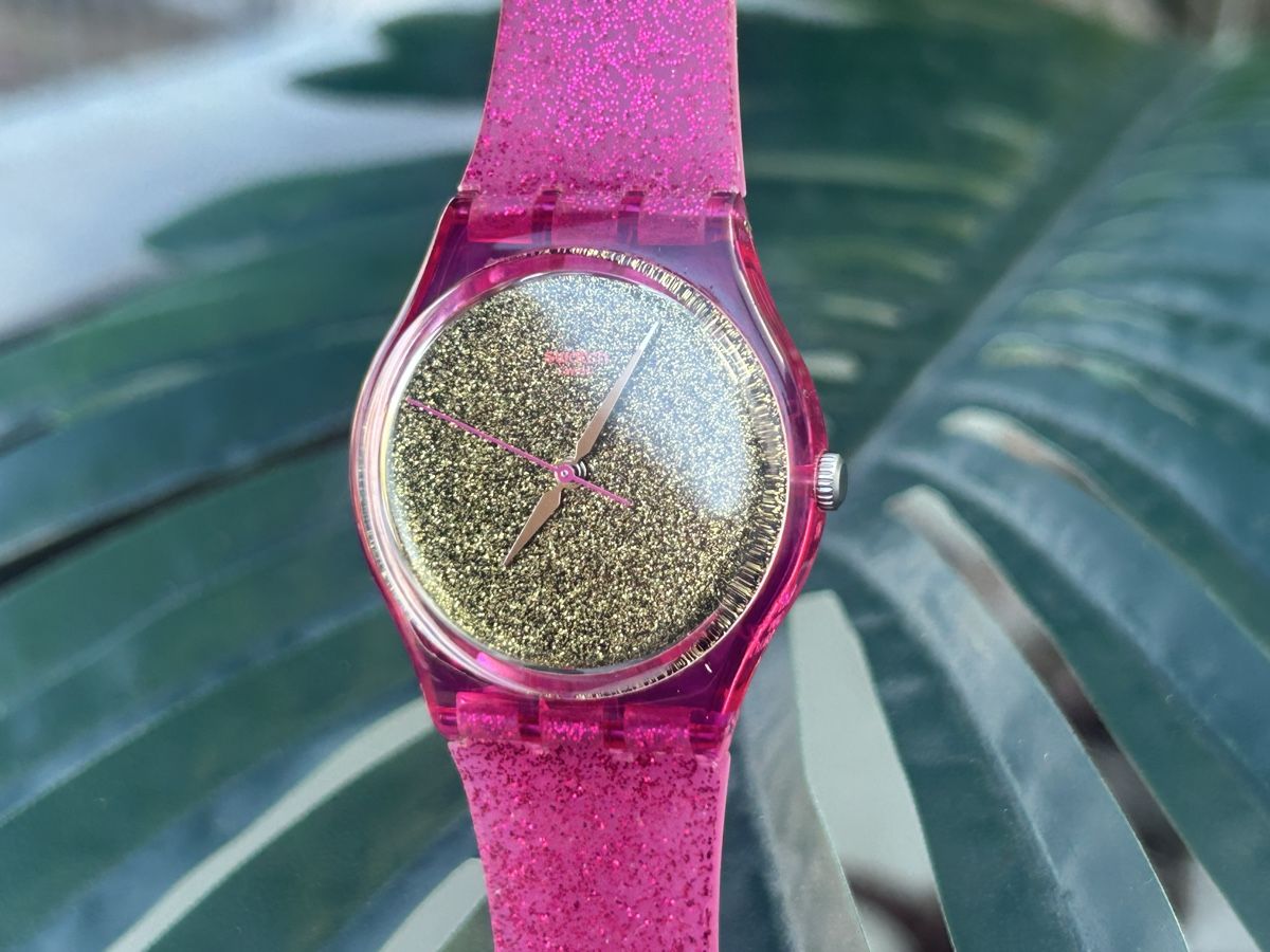 Swatch Orologi: Swatch Uhr, Gent pink- gold – Usato da Möhlin venduto da seerose6 1