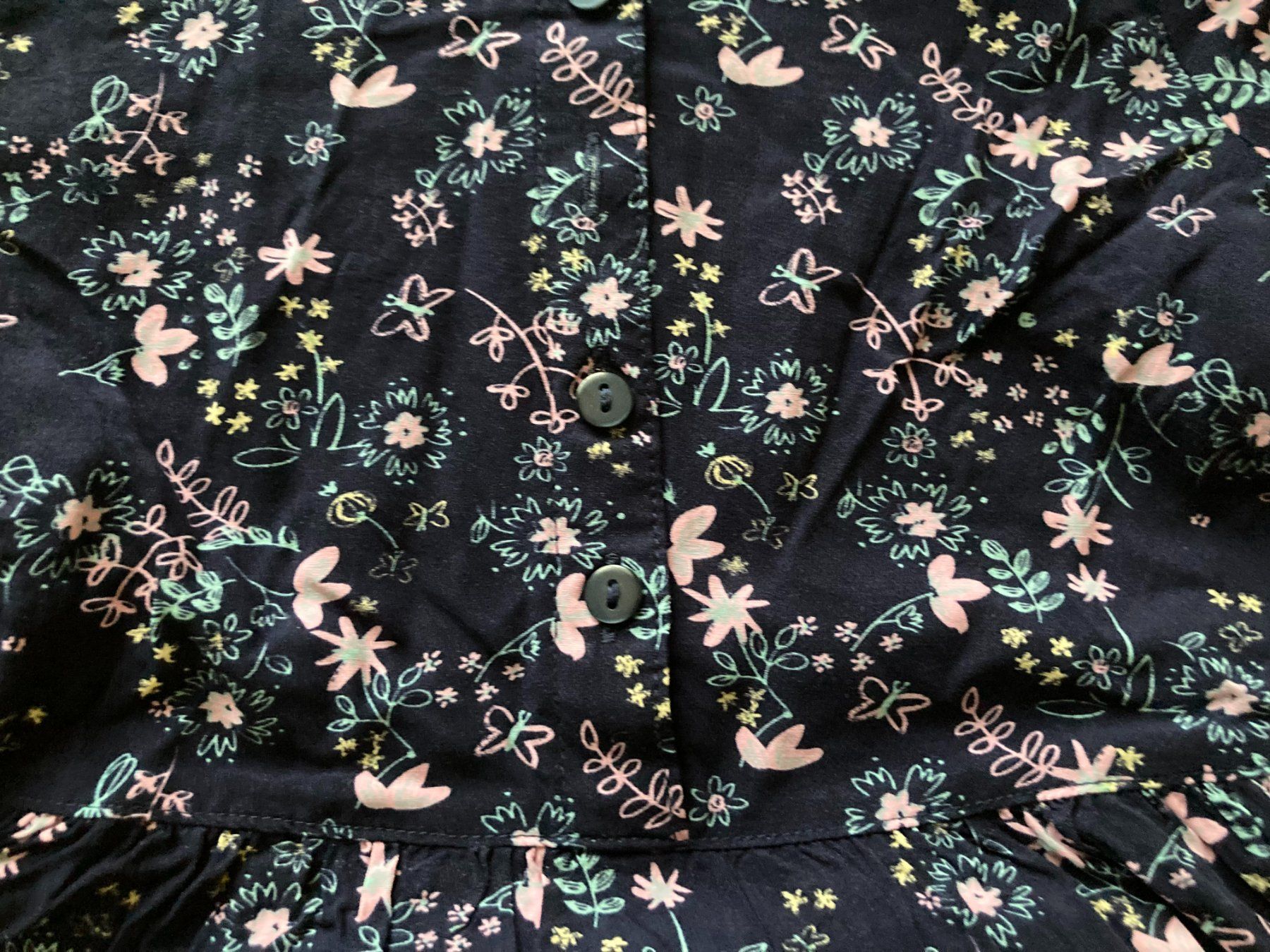 Vestiti & Gonne: Dünnes dunkelblaues Kleid mit Blumen – Usato da Muttenz venduto da Juvenile33 2