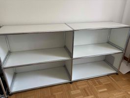 USM Sideboard 2x2, offen, weiss