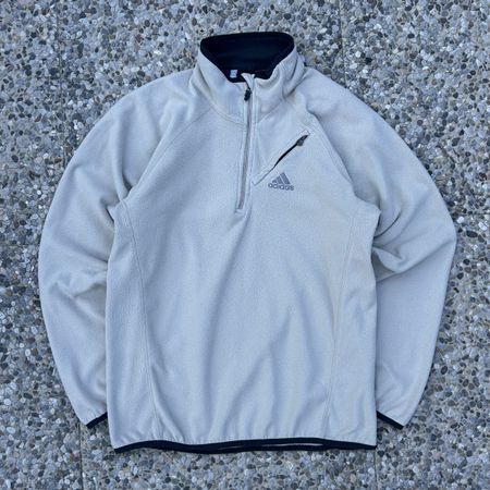 Vintage Adidas fleece half zip sweatshirt 