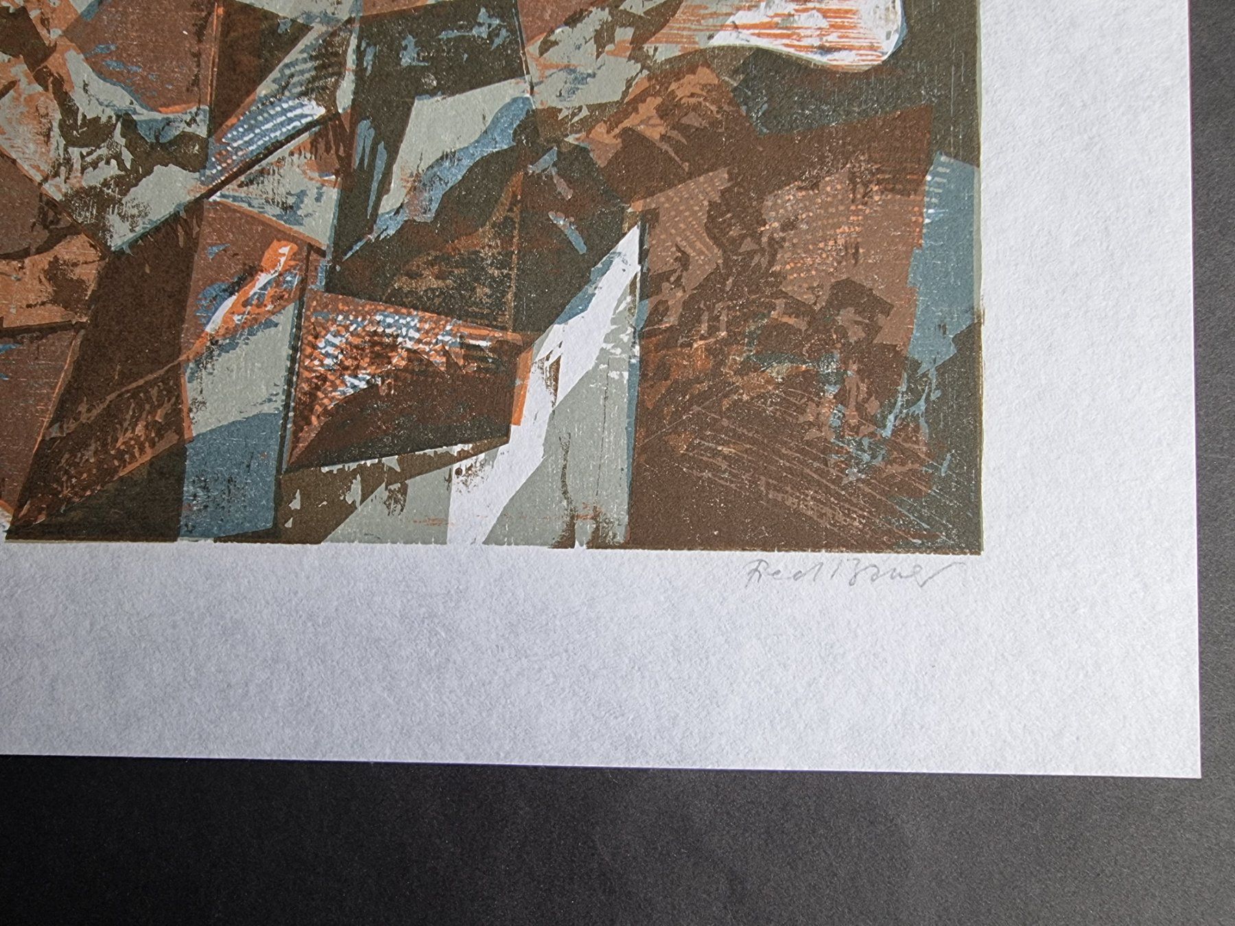 Holzschnitte: FRED BAUER FARB-HOLZSCHNITT SIGNIERT NUMMERIERT – Gebraucht aus Gersau von grafik-kunst 3