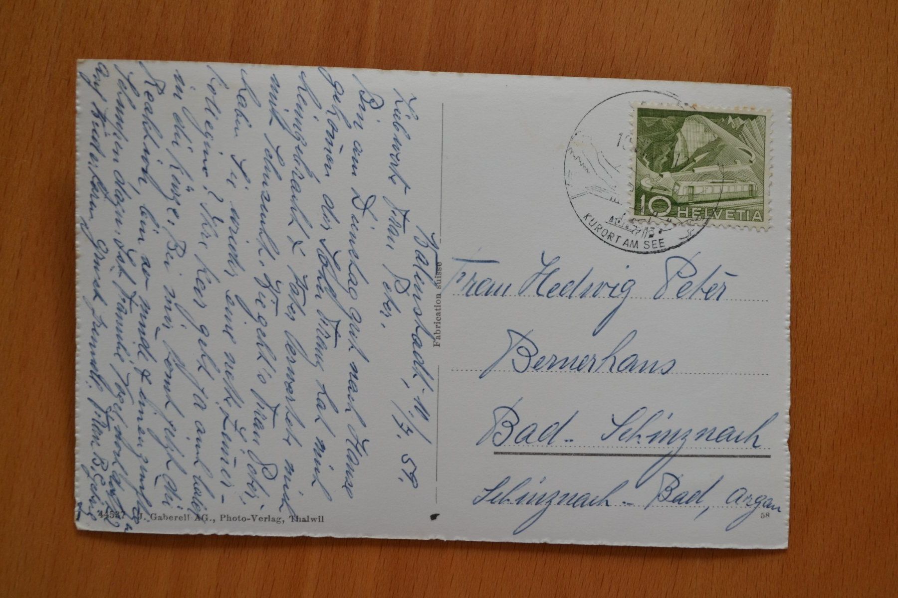 Cartoline postali: AK Walenstadt und Churfirsten SG – Usato da Beinwil am See venduto da kajak55 1