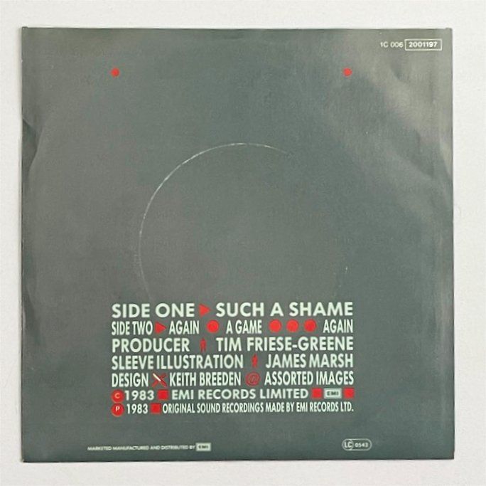 Dischi in vinile: Single: TALK TALK - Such A Shame  (Synth Pop) – Usato da Frenkendorf venduto da Yard-Sale-2000 1