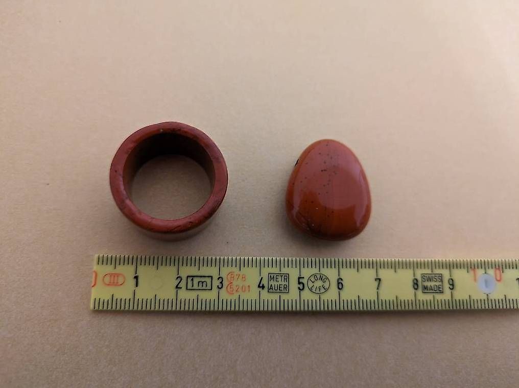 Ciondoli: roter Jaspis Edelstein-Schmuck (2-teilig) – Usato da Visp venduto da SweetNovember01 1