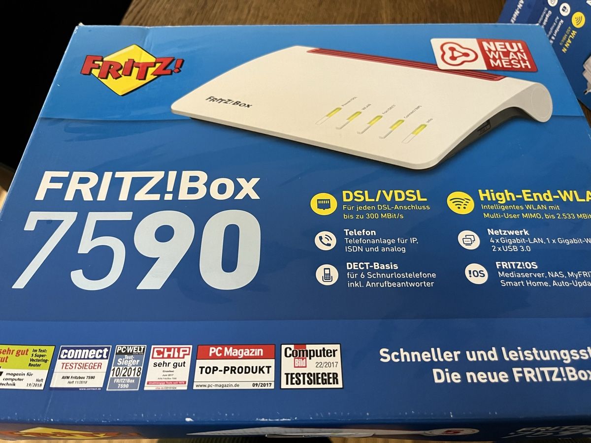 FRITZ!Box 7590 High-End-WLAN Router DSL/VDSL (Neu (gemäss Beschreibung ...