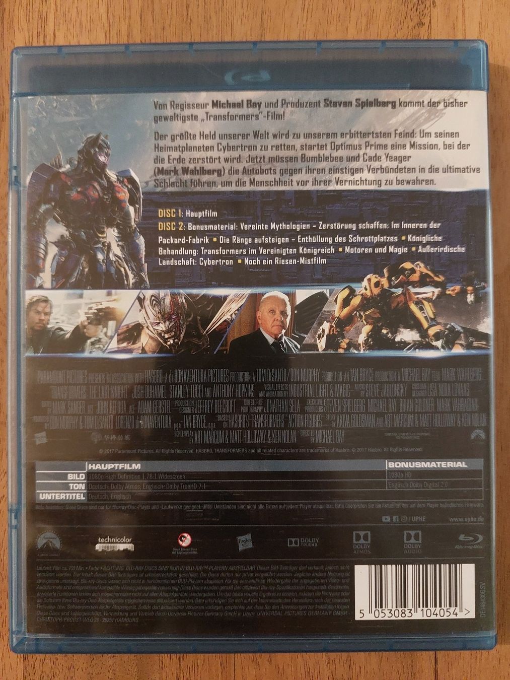 Tous les DVDs: Blu Ray - Transformers 5 The Last Knight – D'occasion à Rheinfelden par FilmAuktion 1