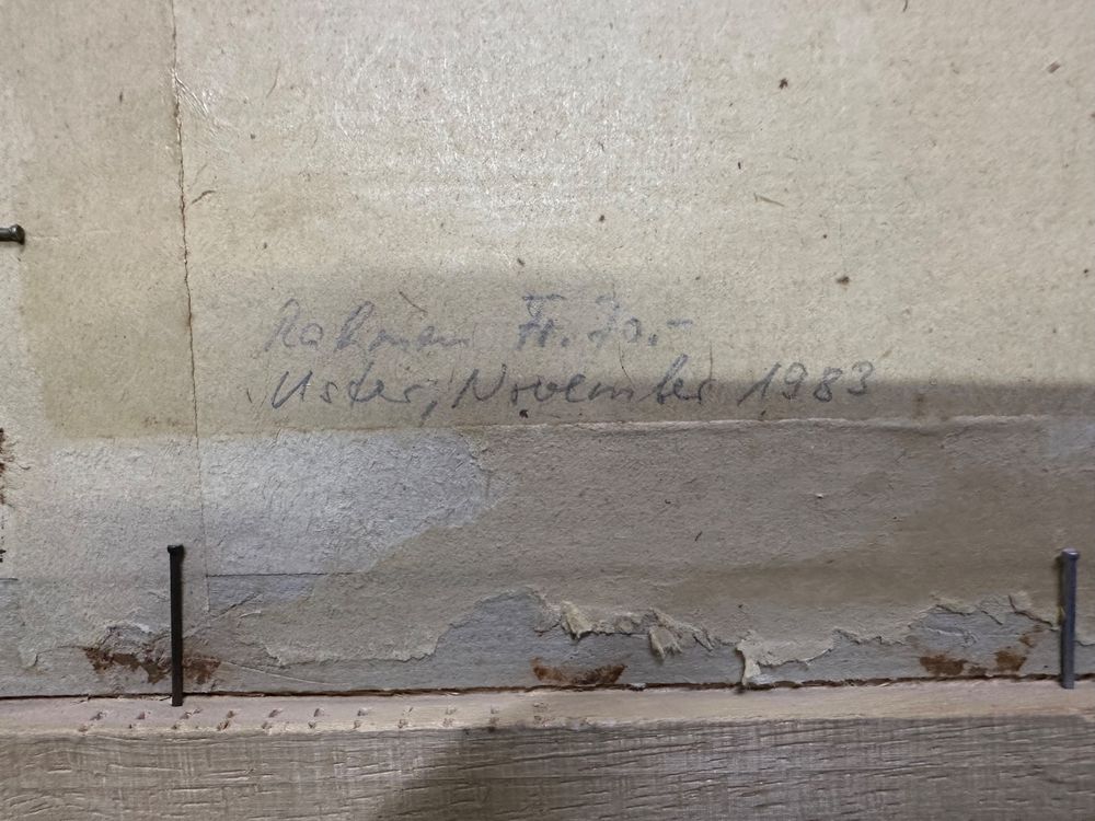 Antik Öldruck Bauern Szene aus 18.Jh, Datiert, 32x25 cm | Kaufen auf ...