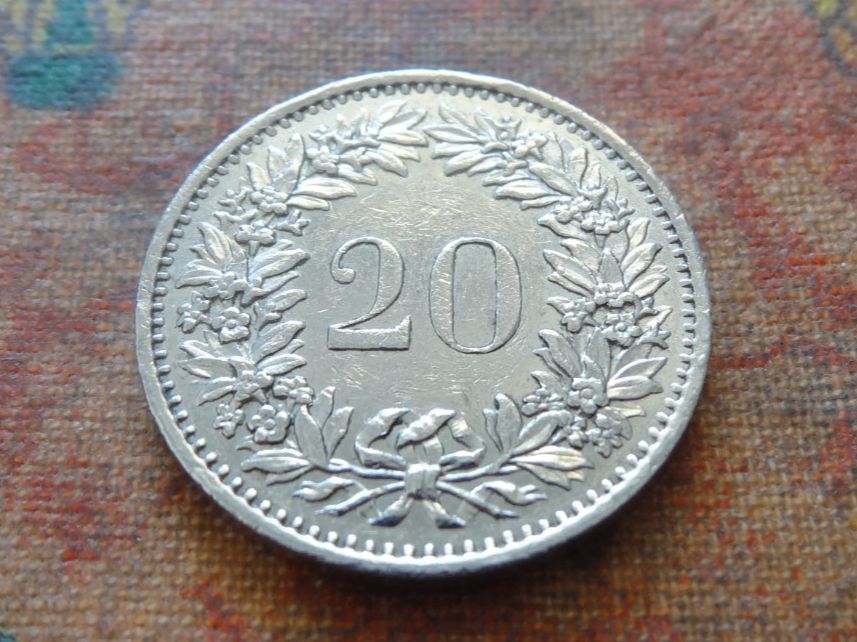 Tutti le monete: 20 Rp. 1976 – Usato da Romanel-sur-Lausanne venduto da Swift13 1