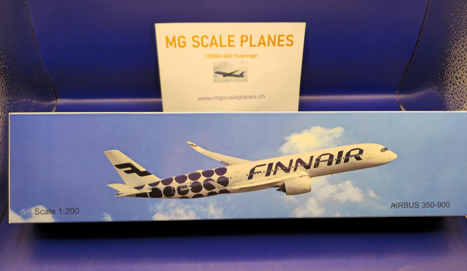 Airbus Kit di modellismo & Modellini statici: Finnair Airbus A 350-941 1:200 – Nuovo e nell'imballaggio originale da Oberentfelden venduto da MGScalePlanes